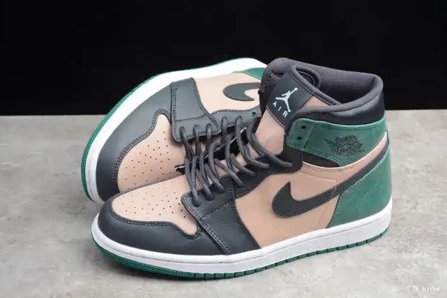 Rep TBK Green 1 Jordan Retro Anthracite Bio AH7389-203 Air High Mystic Beige 0407